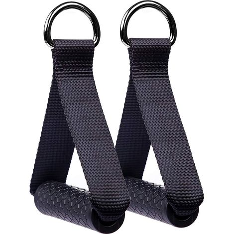 Poignées de Résistance Poignée de Tirage Musculation Accessoire pour Machine Smith Bande de Résistance Multi Station, pour l'exercice de Gymnastique Exercice de Triceps Crossover (1 Paire) (1/5)