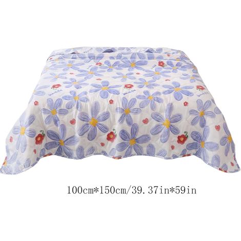 Couverture rafraîchissante pour les dormeurs chauds, couvre-lit respirant d'été, à imprimé floral qui régule la température, pour lit, canapé et voyage, lavable en machine (330 x 150 cm) (1/5)