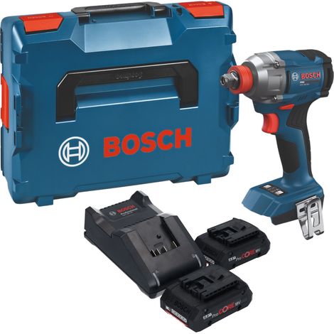 Visseuse à chocs sans fil Bosch GDX 18V-285 Professional 18 V 285 Nm + 2 batteries ProCORE 4,0 Ah + chargeur + mallette L-Boxx (1/5)