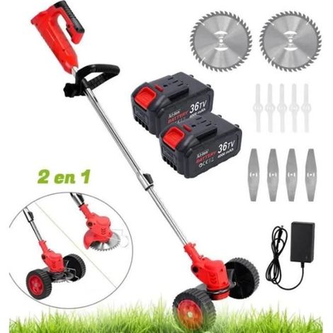 Dbroussailleuse sans Fil - S - Coupe-Bordure 3 en 1 - Batteries 4.0A - Coupe de Jardin - Pelouse (1/4)