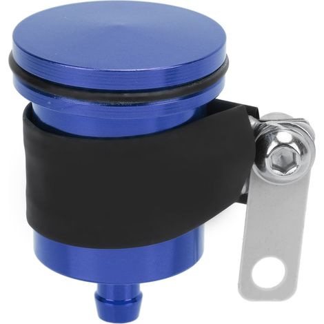 Ortviai Réservoir d'huile de frein moto en aluminium universel 40 ml bleu pour Yamaha R1, R3, R6, Kawasaki Z650, ZX6R (1/5)