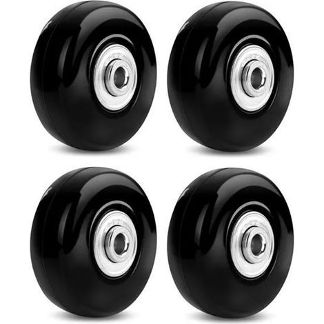 Kofferrolle, Reparaturrolle für Gepäck, robuste 50-mm-Lenkrolle aus geräuscharmem Gummi, universell einsetzbar, 2 Stück (1/5)