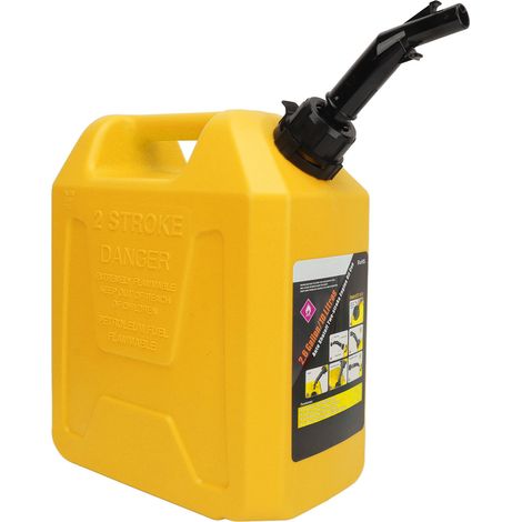 Réservoir de carburant de 10 litres, antistatique, résistant aux chocs, arrêt automatique, réservoir de carburant sûr et portable, convient aux camping-cars, caravanes, SUV et bateaux à moteur, jaune. (1/5)