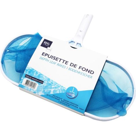 Epuisette De Fond Pour Piscine - Cadre Aluminium Avec Protection - Nettoyage Piscine Fond Et Surface