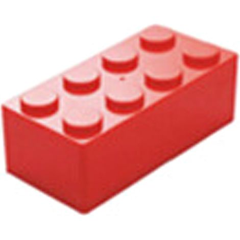 Praktische, stapelbare, modulare Aufbewahrungsbox aus Kunststoff – Rote, rechteckige ABS-Box, 16,7 x 8,3 x 6 cm – Bausatz