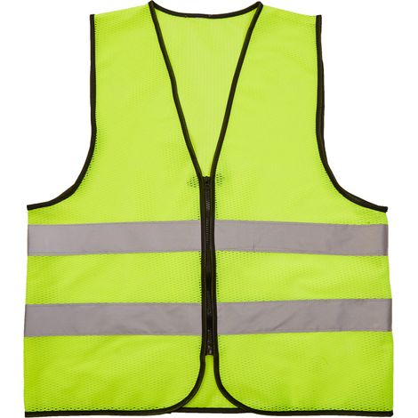 Gilet de Sécurité Haute Visibilité Jaune Fluo - Lot de 8 Gilets Réfléchissants en Maille avec Fermeture Éclair pour Chantier, BTP, Assainissement et Jardinage-lsw