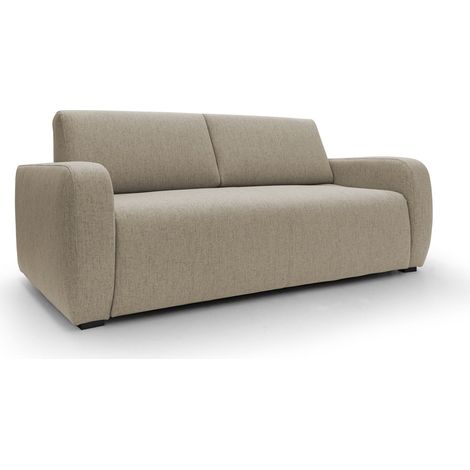 Duna Schlafsofa mit 20 cm Matratze aus wasserfestem Stoff T03 195 cm (mat. 140x197) braun