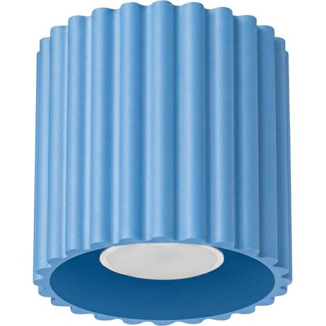 Deckenleuchten AURA hellblau 1xGU10 10cm Aluminium Sollux (1/5)