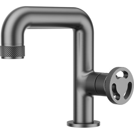 Essebagno Mitigeur lavabo bas Factory Gun Métal