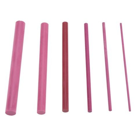 QORVA-Ensemble de 6 pierres à aiguiser rubis à grain 3000 pour le polissage et l'affûtage. (1/5)