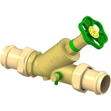 JS Vanne KFR, avec raccord à sertir (filetage extérieur) MULTI, avec vidange, avec tige non montante, DN40, Diamètre de sertissage 42mm, Certifié DVGW, 0016874200001 (1/3)