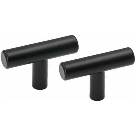 Set di 10 pomelli a forma di T per porte, banconi e cassetti.