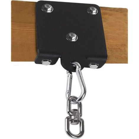 CSPARKV Crochet de suspension robuste pour sac de boxe, rotation à 360 °, crochet de poutre en bois pour entraînement de boxe, Muay Thai, yoga aérien, balançoire et hamac (1/4)