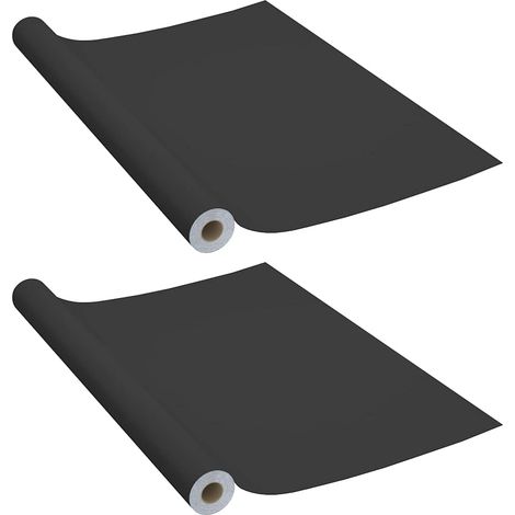 Maison Exclusive - Pellicole Autoadesive per Mobili 2 pz Nere 500x90 cm in PVC