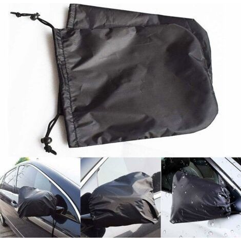 Car Side Mirror Snow Cover, 2pcs Ice Gel Protector for Protection Auto Exterior Rear View Rear View Mirror for Most Car Rearview Mirrors - 33x27cm 210D Silver Coated Oxford Cloth (1/4)