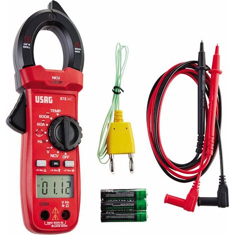 Usag 076 MC Pinza amperometrica con multimetro digitale TRUE RMS (1/4)