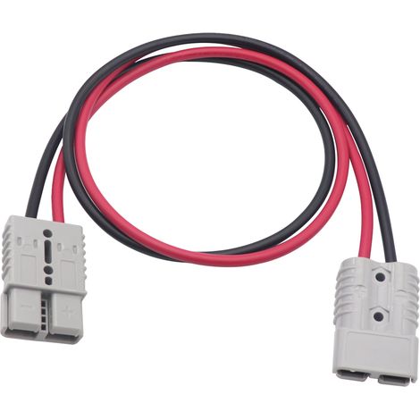 Ortviai Connecteur Anderson 50 A avec câble silicone 6 AWG de 120 cm – Kit complet avec 2 fiches et 4 cosses (1/5)