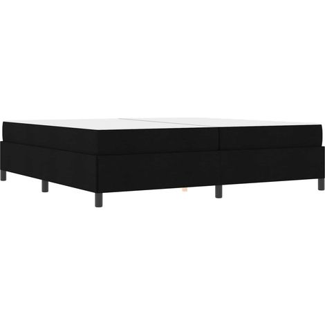 Maison Exclusive - Letto a molle con materasso Nero 200 x 200 cm Tessuto