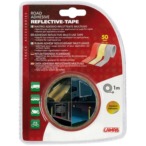 LAMPA - Ruban adhésif multi-usage réfléchissant 1m rouge - 936560 - Ce produit de marque SYNCHRO est neuf. (1/2)