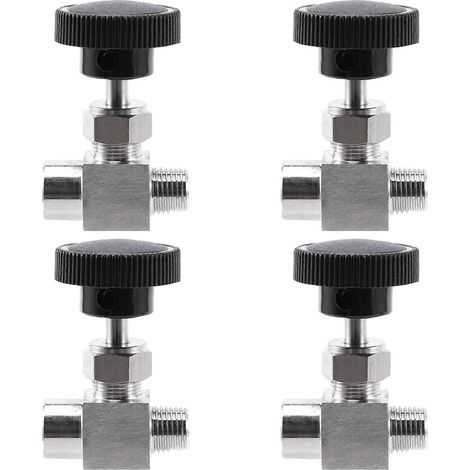 Vanne à pointeau 4X réglable, filetage mâle/femelle 1/4 pouce, acier inoxydable 304, contrôle de débit, vanne d'arrêt Crane (1/5)