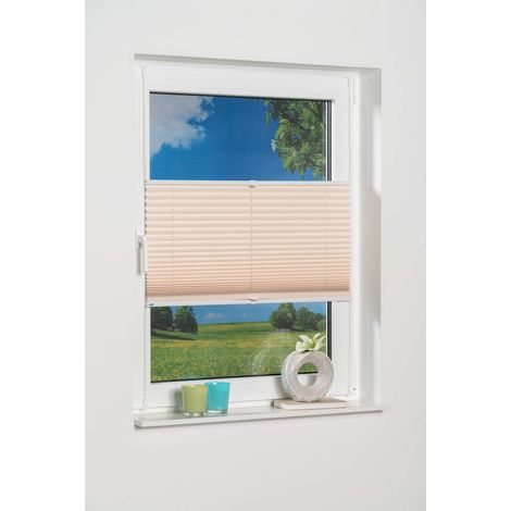 K-home 425040 Tenda Veneziana Oscurante, Fissaggio con Morsetti, Colore: Crema, Beige, 40 x 130 cm (1/4)