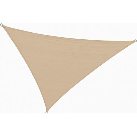 Vela Ombreggiante Triangolare 3x3x3 m Beige per Giardino e Terrazzo (1/4)