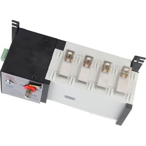 Générateur commutateur de transfert isolé 2 entrées 1 sortie, verrouillage mécanique, double alimentation automatique AC400V 250A (1/5)