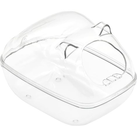 Bac à sable pour hamster en plastique transparent pour petits animaux accessoire pour bain de sable et toilettage (1/5)
