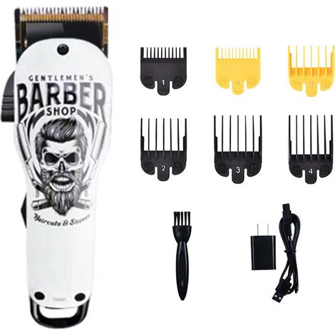 Tondeuse à cheveux professionnelle, tondeuse à cheveux style graffiti, tondeuse à cheveux pour hommes, tondeuse à barbe, tondeuse de précision, tondeuse à cheveux longs pour hommes (1/5)