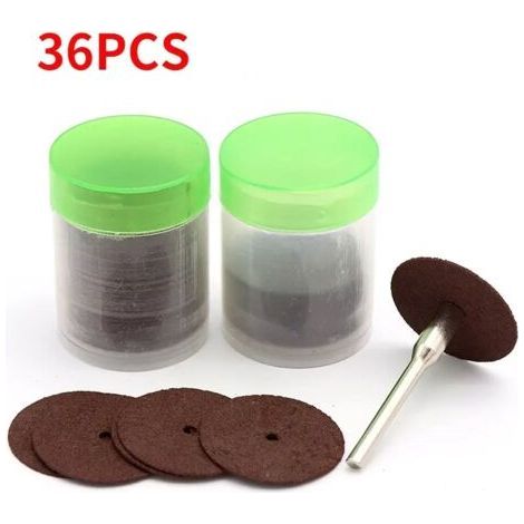 36pcs Mini Drill Cutting Disc Cutting Wheel Dremel Accessories Abrasive Tools for Rotary Tool (1/4)