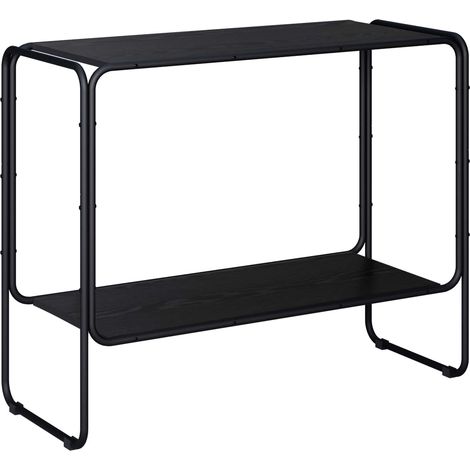 Aparador Roble Negro 93.5 x 38 x 75 cm Madera de ingeniería vidaXL (1/5)