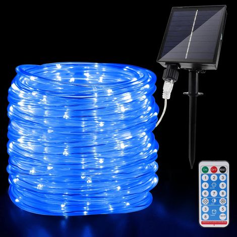 Guirlande Lumineuse Solaire Extérieure LED, IP65 Étanche Guirlande Lumineuse 20m 200LEDs Solaire Décoration Lumières avec 8 Modes d'Éclairage pour Jardin Arbre Fête Décoration de Noël (1/5)