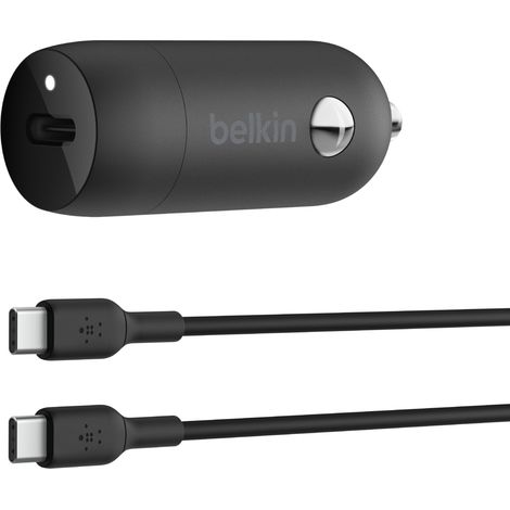 Belkin CCA004bt1MBK-B6 Portátil, Smartphone, Tableta Negro Encendedor de cigarrillos Carga rápida Interior (1/4)