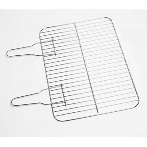 Somagic – Grille de barbecue en acier 37 x 51 cm – Conçue pour cuisson directe – Idéale pour viandes et légumes – Résistante aux hautes températures