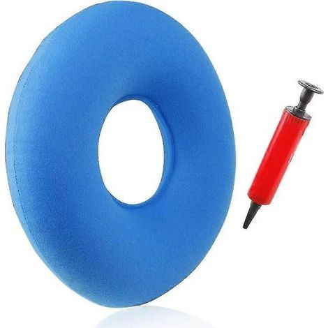 Steißbeinsitzring, orthopädisches Sitzkissen bei Hämorrhoiden, aufblasbarer Ring mit Pumpe, einstellbarer Härtegrad. (1/5)