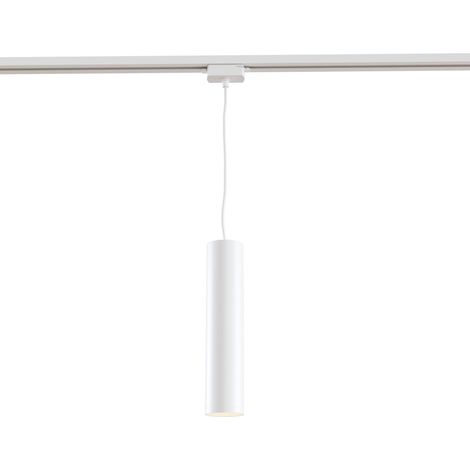 Faretto a Sospensione per Sistema Illuminazione Binario 50W GU10 in Alluminio Bianco (1/3)
