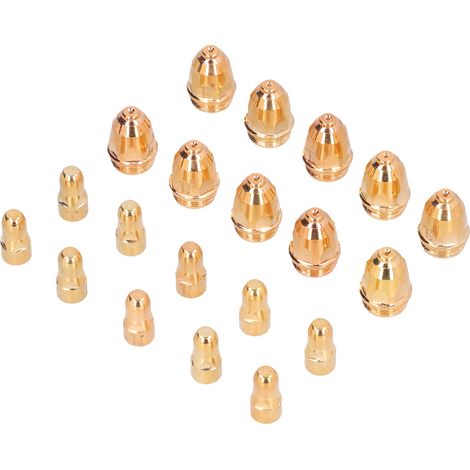 Dix kits vendus par commande : buse de découpe plasma à fil d’hafnium P80, buse électrique, accessoires pour tête de pistolet de découpe, buse d’électrode de découpe de 1,5 mm (1/5)