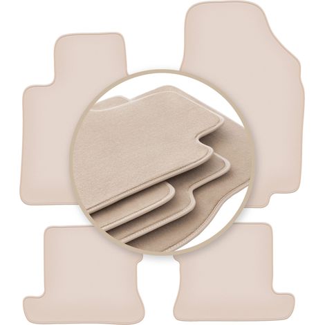 Tappetini beige PREMIUM per: Nissan Micra K12 CC cabrio 2003-2010