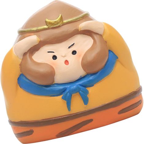 Statuette décorative en forme de caractère chinois, figurine mignonne de dessin animé pour tableau de bord de voiture, bureau ou table, type 2 (6 x 5 x 6 cm / 2,4 x 2 x 2,4 pouces) (1/5)