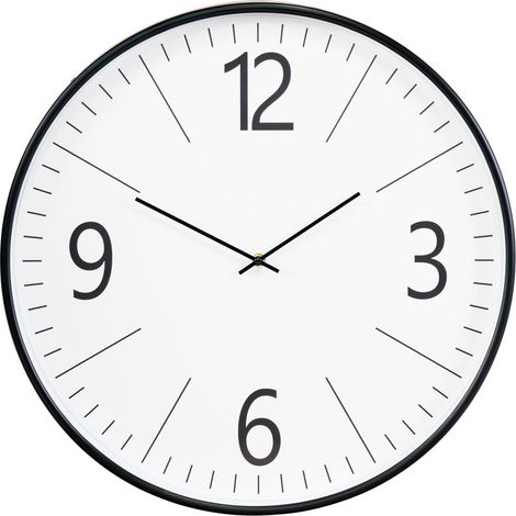 Biel Horloge murale, Ø51 cm, noir, blanc. (1/5)