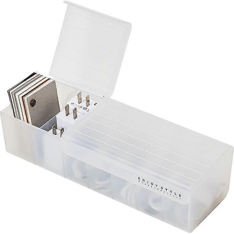 Desktop-Datenkabel-Aufbewahrungsbox, Stromkabel-Aufbewahrungsbox, Ladeleitung, Sortierung, unterteilte Box mit Abdeckung ( (1/5)