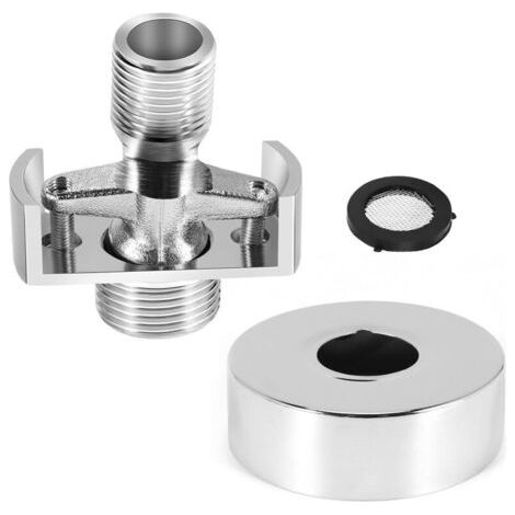 ajustant l'angle du Tuyau d'aspiration Pomme de Douche en cuivre Pied incurvé coudé vis Excentrique Accessoires d'angle A (1/4)