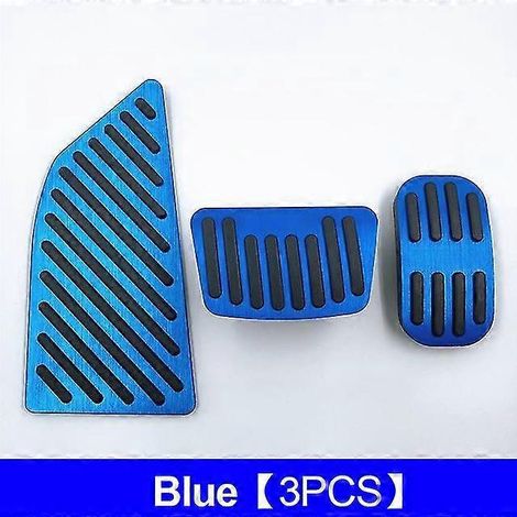 Repose-pieds, pédales d'accélérateur et de frein en aluminium pour Toyota C, HR, AX10 et AX50 (2016-2022) - Accessoires Lot de 3 (bleu) (1/5)