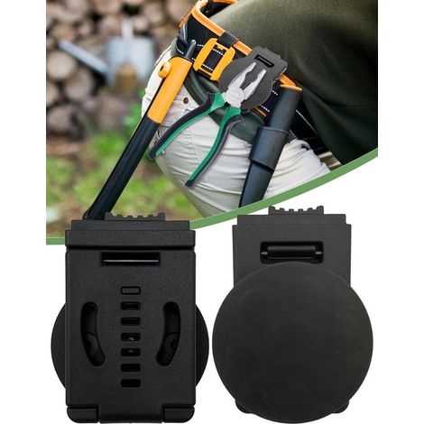 Soporte magnético para herramientas con clip para cinturón: clip antideslizante y resistente con llave ajustable. (1/5)