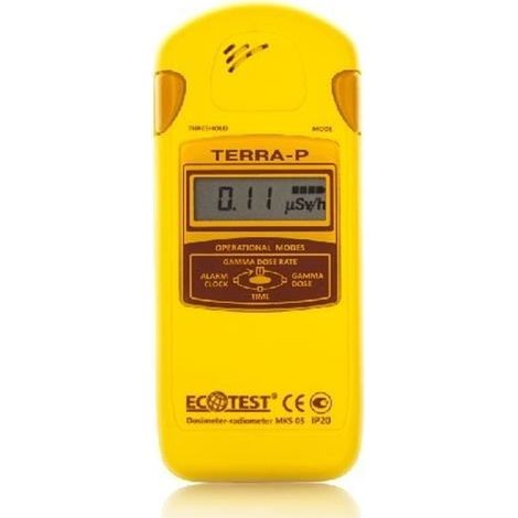 Compteur Geiger - ECOTEST - TERRA-P - Détection de radiation - Sans fil - Jaune (1/3)