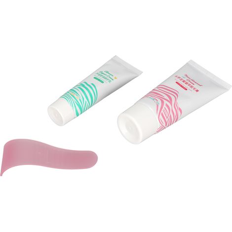 Crème dépilatoire douce sans douleur, kit épilation réparateur avec spatule pour hommes et femmes (1/5)