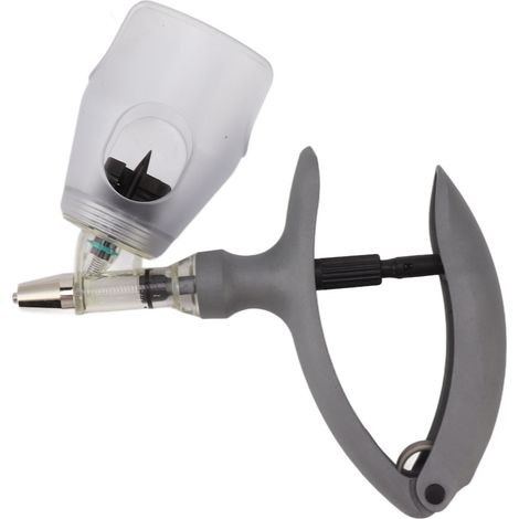 Seringue vétérinaire réglable, pistolet seringue automatique continu pour bétail, chèvre, porc, vache 0,12 ml (1/5)