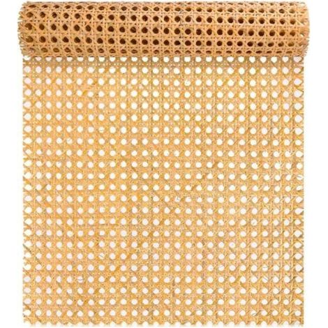 Sangle en Rotin Naturel de 16 Pouces Large, Rouleaux 40 Long (3,3 Pieds) pour Meubles, Chaises, Armoires et Plafonds (1/4)