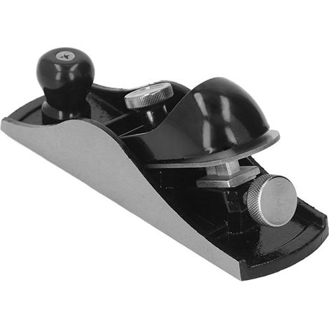 Mini rabot à bois en acier au carbone, profondeur de coupe réglable, style européen, rabot manuel noir M (1/5)