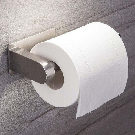 Selbstklebender Toilettenpapierhalter, kein Bohren erforderlich, Wandmontage, Toilettenpapierhalter aus Edelstahl, Toilettenpapierspender (1/4)